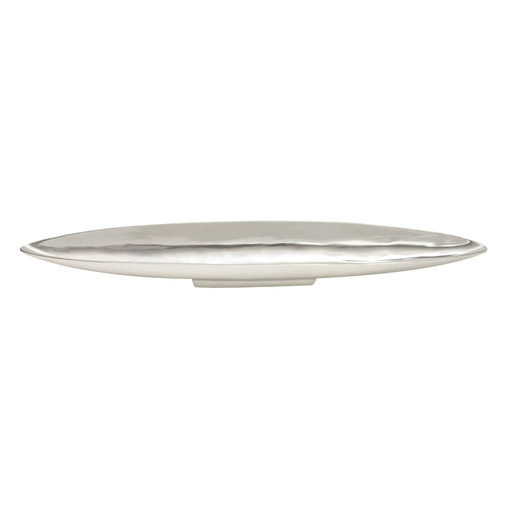 36" Silver Aluminum Modern Boat Tray